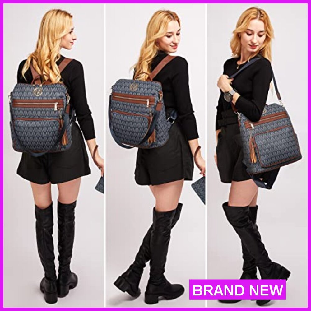 Large Convertible Backpack Purse Versatile Travel… - image 3